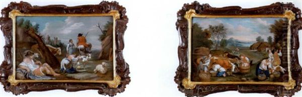 Schafer-idylle (+ Allegorie Des Monats Oktober; 2 Works) - view 1