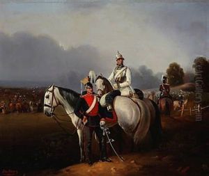 Soldiers On Horseback by Otto Meyer