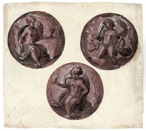 Fides, Spes Und Caritas (glaube, Hoffnung, Liebe) - Die Drei Gottlichen Tugenden (3 Works On 1 Sheet)