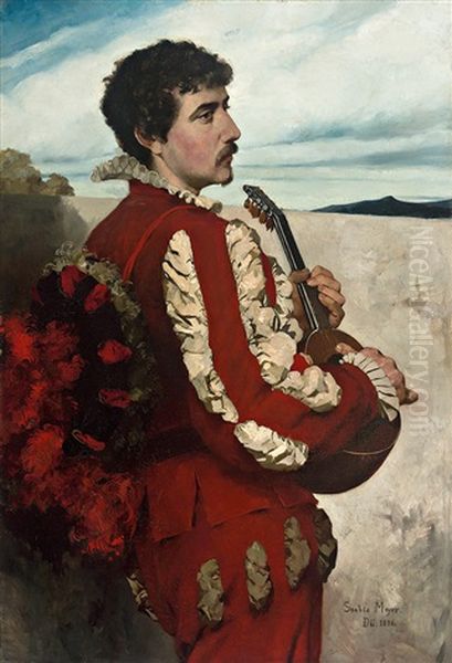 Portrait Eines Sudlandischen Barden Im Historischen Habit - view 1