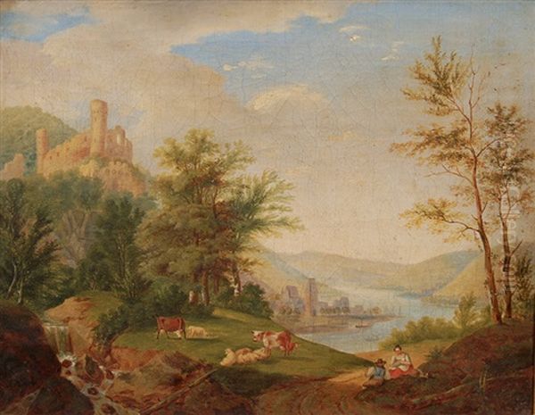 Idyllic Rhine Landscape - view 1