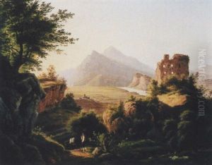 Landschaft Bei Ragaz by Johann Jakob Meyer