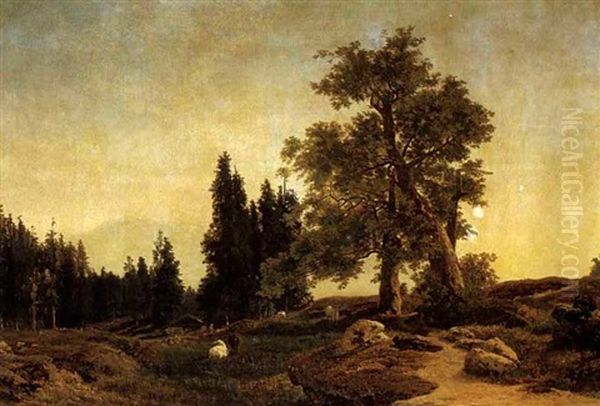 Landschaft Bei Meggen, Mit Blick Auf Rigi - view 1