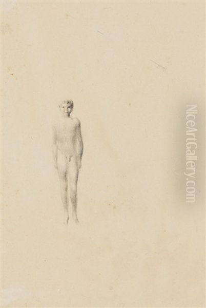 Stehender Knabenakt - view 1