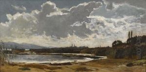 Uferpartie Bei Lindau Am Bodensee by Carl Theodor Meyer-Basel