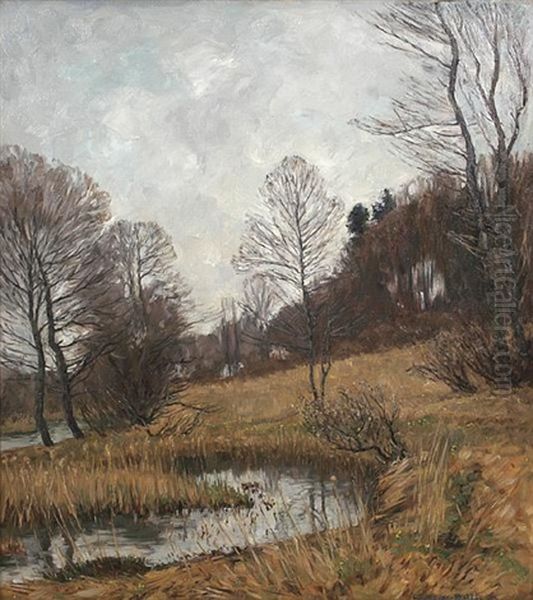 Herbstlandschaft Mit Bachaue - view 1