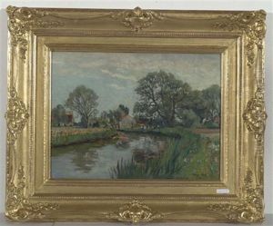 Am Muhlebach by Carl Theodor Meyer-Basel