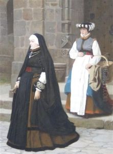 Lady And Maid by Franz Meyerheim