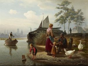 Les Bons Moments by Friedrich Eduard Meyerheim