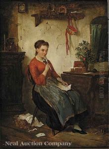 Der Liebesbrief by Friedrich Eduard Meyerheim