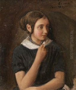 Bildnis Eines Jungen Madchens. Halbfigur Bildnis Eines Jungen Madchens. Halbfigur