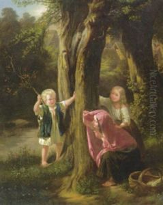 Versteckspielen by Friedrich Eduard Meyerheim