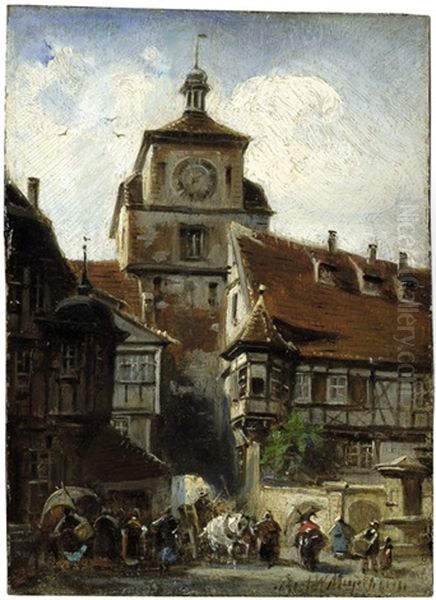 Der Weise Turm In Rothenburg Ob Der Tauber - view 1
