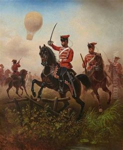 Prussian Cuirassiers And Husars On The Battlefield (franco-prussian War 1870/71)
