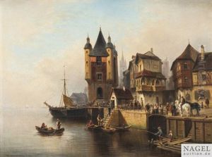 Am Hafen Einer Nordischen Altstadt