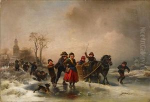 Das Eisvergnugen by Wilhelm Alexander Meyerheim