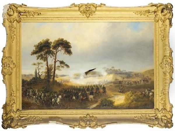A Battle Scene With Cavalry Advancing (eine Schlachtenszene Mit Vorruckender Kavallerie) - view 1