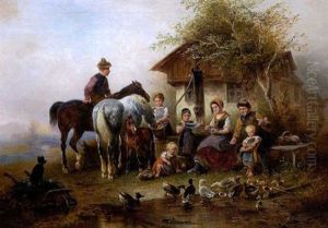 Sommervergnugen by Wilhelm Alexander Meyerheim