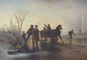 Eisvergnugen by Wilhelm Alexander Meyerheim