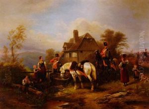 Kurassiere Im Dorf Kurassiere Im Dorf