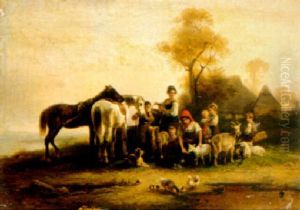 The Farmer's Family by Wilhelm Alexander Meyerheim