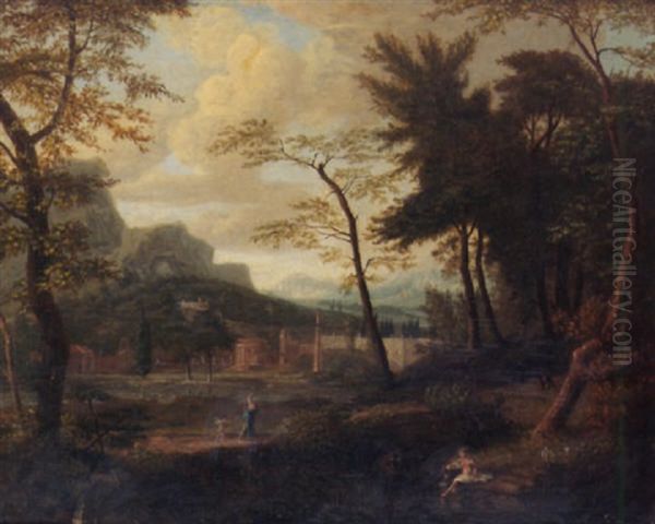 A Classical Landscape With Venus And Cupid - view 1