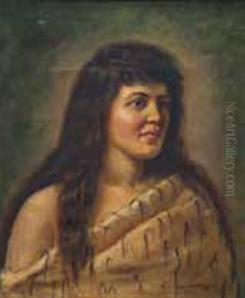 Portrait Of Maori Maiden - view 1