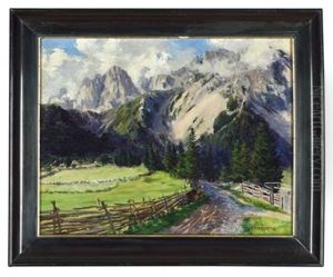 Almlandschaft by Friedrich Meyer-Rubritius