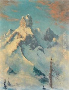 Verschneites Hochgebirge