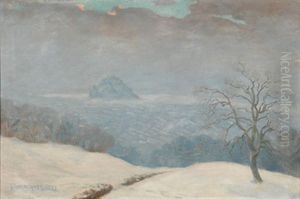 Grazer Becken Im Morgennebel by Friedrich Meyer-Rubritius