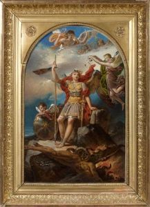 Saint Michel Terrassant Le Demon by Charles Meynier