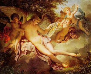 Adolescent Love Weeping Over The Portrait Of Psyche Whom He Has Lost