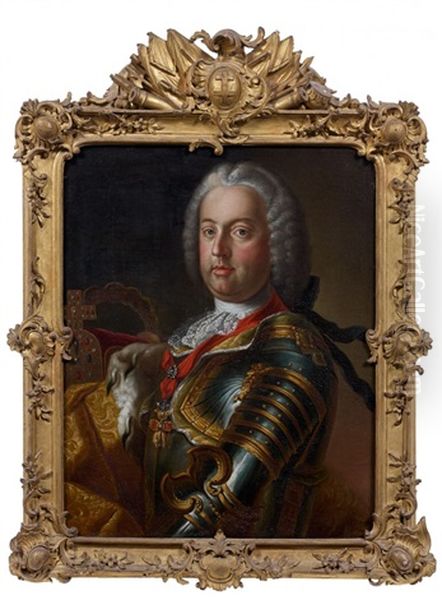 Portraits De L'imperatrice Marie-therese D'autriche Et De Son Epoux Francois-etienne De Lorraine (2 Works) - view 1