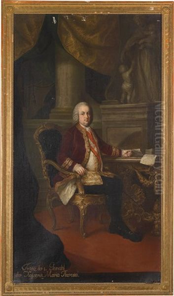 Bildnis Kaiser Franz I. Stephan Auf Einem Sessel Sitzend - view 1