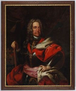 Portrait De L'empereur Charles Vi (1685-1740)