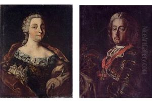 Retratos De Francisco (+ Retrato De Maria De Asturias; Pair) by Martin van Meytens the Younger