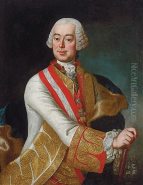 Bildnis Des Feldmarschalls Leopold Joseph Graf Daun Mit Der Kollane Des Ordens Vom Goldenen Vlies - view 1