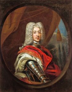 Bildnis Eines Fursten Auersperg Im Harnisch Und Hermelin by Martin van Meytens the Younger