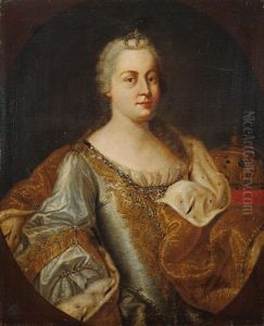 Bildnis Kaiserin Maria Theresia, Konigin Von Ungarn Und Bohmen (+ Bildnis Kaiser Franz I. Stephan; 2 Works)