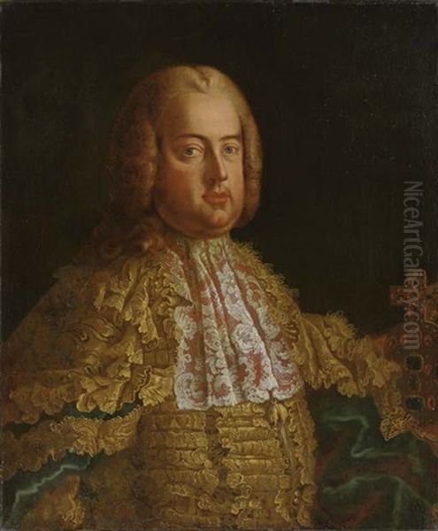 Portrait Of Emperor Francis I Of Austria, Three-quarter Length, Wearing An Elaborately Embroidered Vest And Coat - view 1