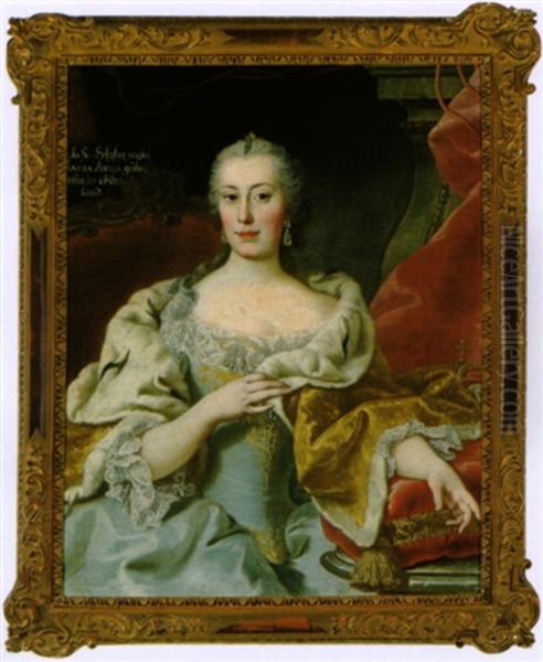 Bildnis Der Erzherzogin Maria Anna, Tochter Kaiser Karl Vi. Und Elisabeth Christine Von Braunschweig-wolfenbuttel - view 1
