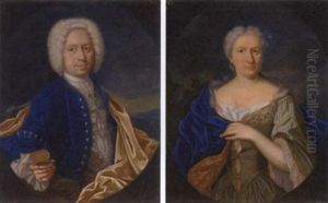 Portrait Of A Gentleman Holding A Snuff Box, A Landscape Beyond Portrait Of A Gentleman Holding A Snuff Box, A Landscape Beyond