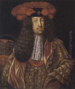 Kaiser Karl Vi., Vater Der Maria Theresia, Im Spanischen Mantelkleid Mit Der Kollane Des Ordens Vom Goldenen Vlies by Martin van Meytens the Younger