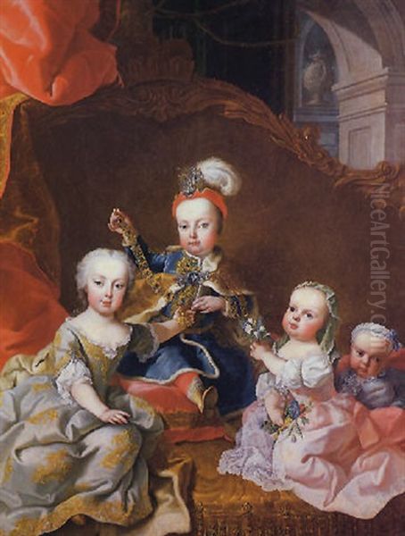 Principini De Casa D'austria In Un Interno Di Palazzo Reale - view 1