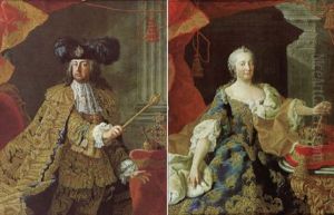 Bildnisse Der Kaiserin Maria Theresia Als Konigen Von Ungarn Und Kaiser Franz I