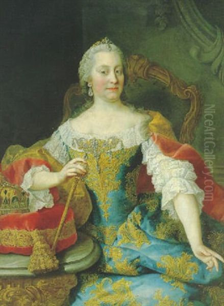 Bildnis Der Kaiserin Maria Theresia Mit Der Ungarischen Konigskrone - view 1
