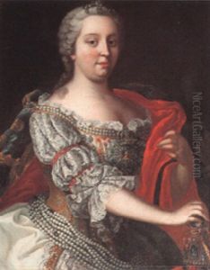 Portrait Of Queen Maria Theresa, Empress Of Austria by Martin van Meytens the Younger