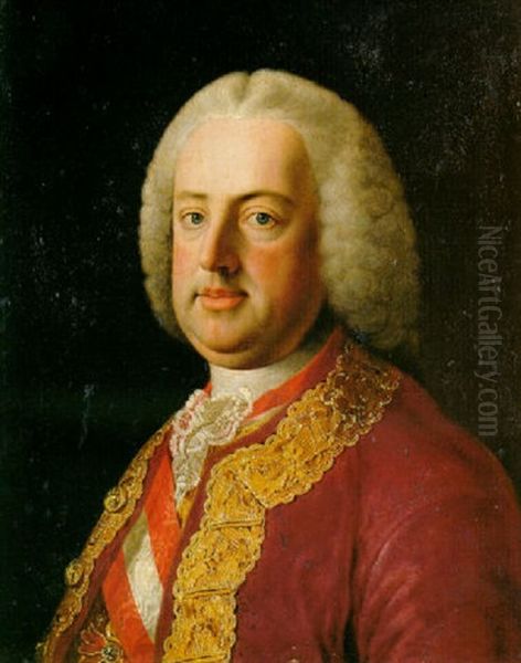 Portrait Of Franz I Of Lorraine, Emperor Of The Holy Roman Empire, Wearing The Sash And The Order Of The Golden Fleece - view 1