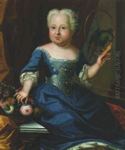 Portrait Of A Young Noble Girl by Martin van Meytens the Younger