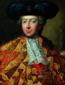 Portrait Of Charles Vi, Emperor Of Germany, In Ceremonial Robes With The Order Of The Golden Fleece by Martin van Meytens the Younger